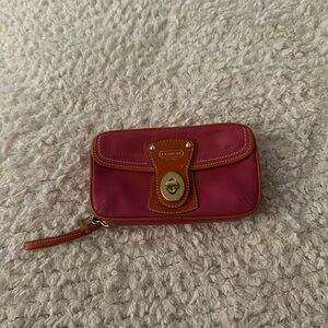 Vintage Coach 65th Anniversary Leather Wristlet